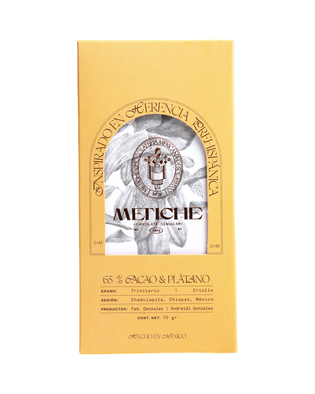 65% cacao con plátano