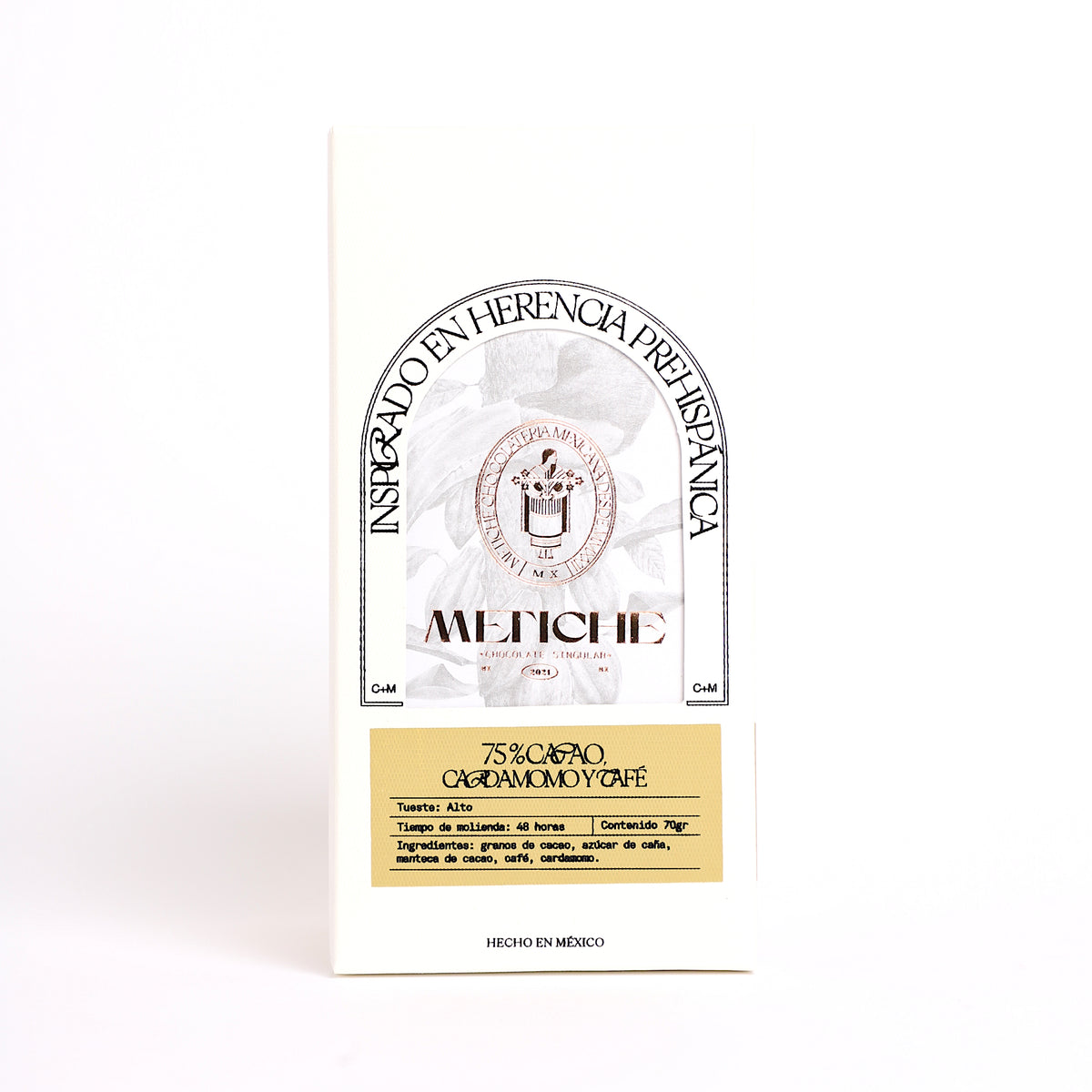 75% cacao con cardamomo & café