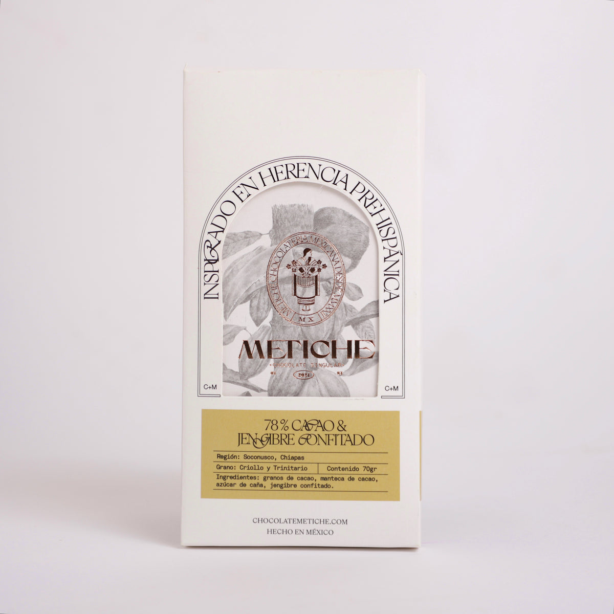 78% cacao con jengibre confitado